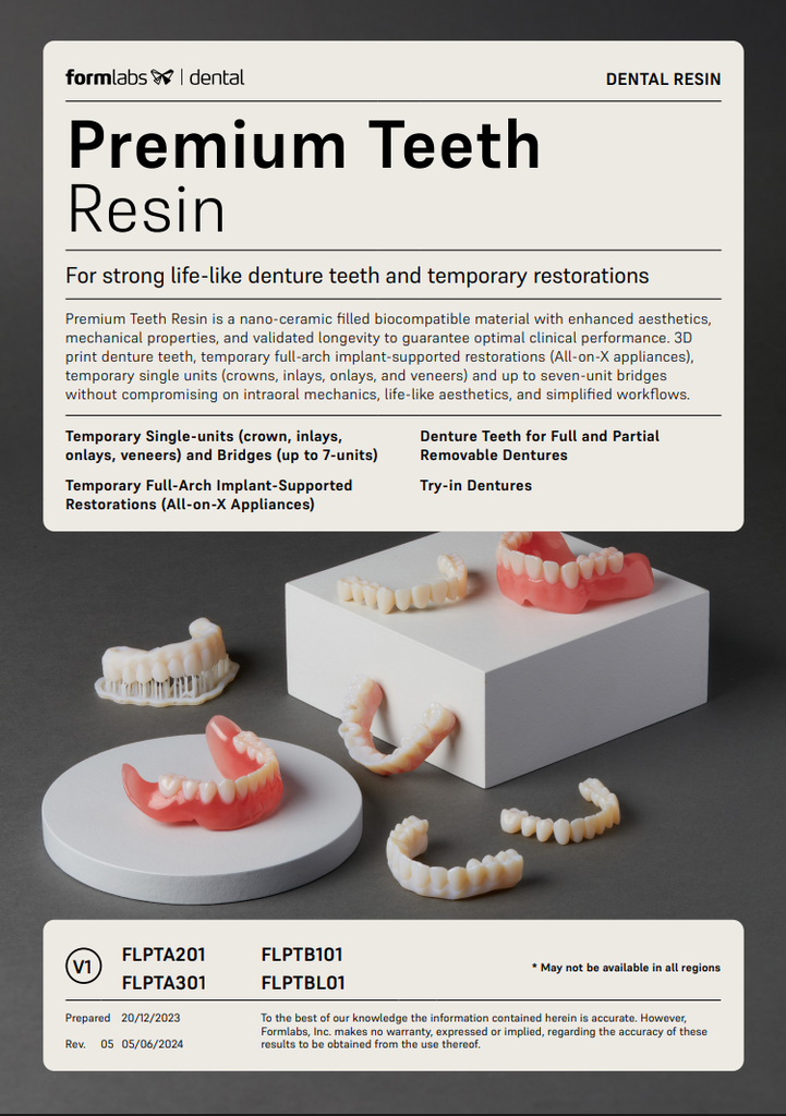 Formlabs 4 Premium Teeth A2 Resin Cartridge