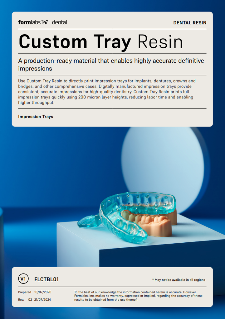 Formlabs 4 vloeistof Dental Custom Tray 1 Liter
