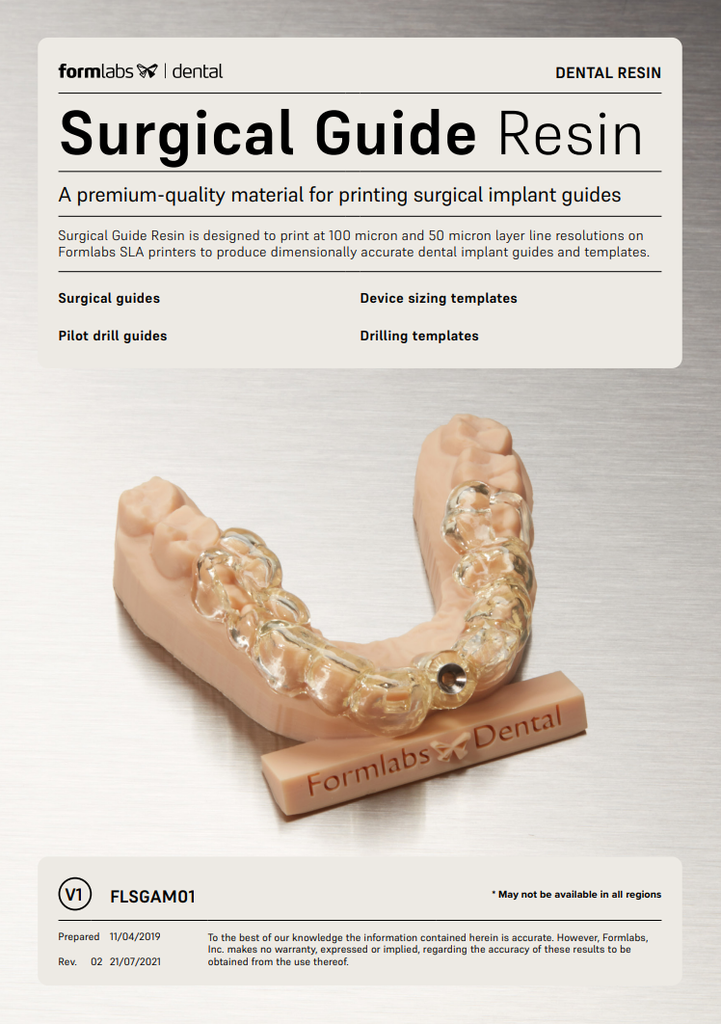 Formlabs 4 vloeistof Dental Surgical Guide V1 1 Liter