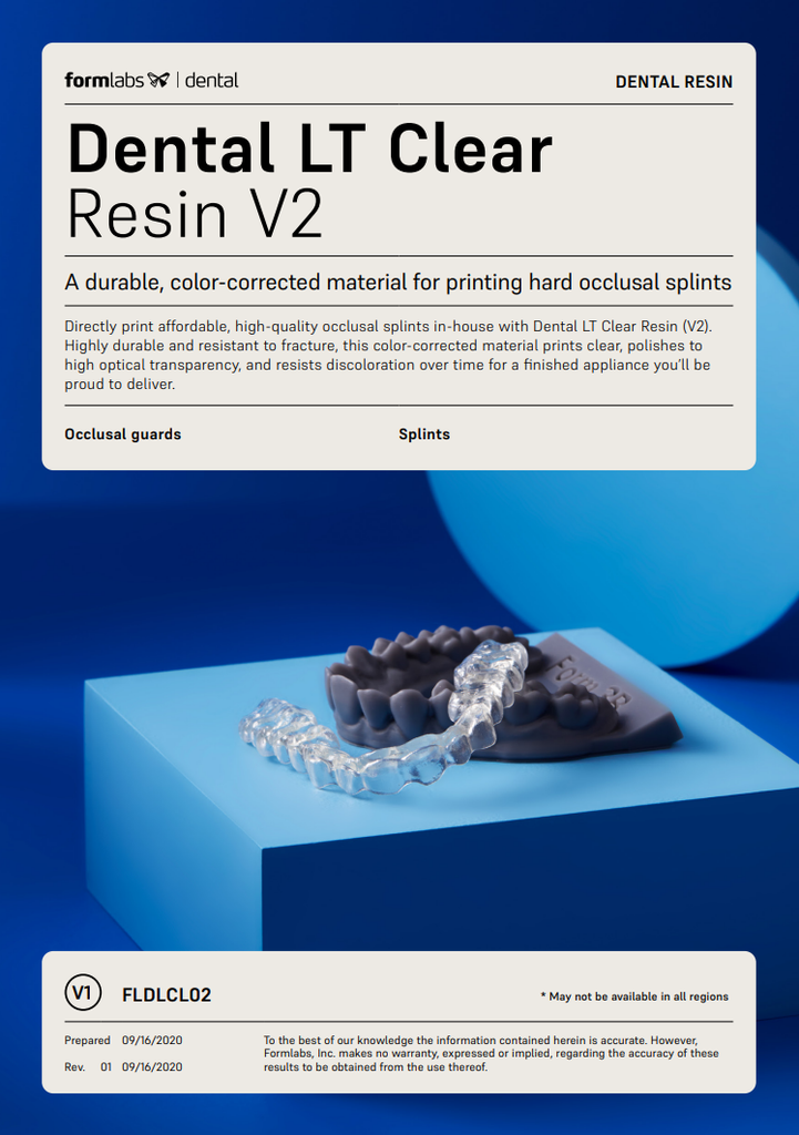 Formlabs vloeistof Dental LT Clear 1 Liter (splint)