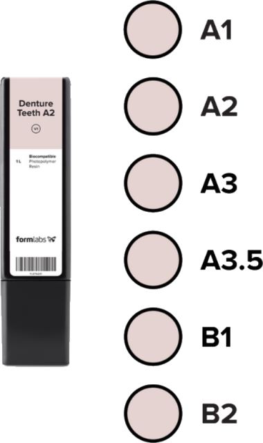 Formlabs Denture Teeth B2 Resin Cartridge