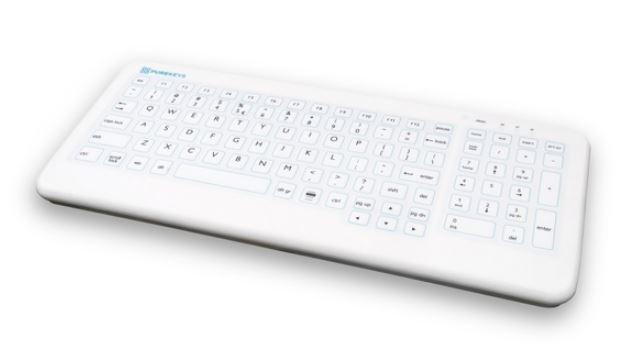 Purekeys Hygienisch Silicone Toetsenbord Draadloos
