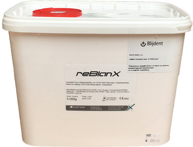 reBlanX kunststof pink C34 5000 gram