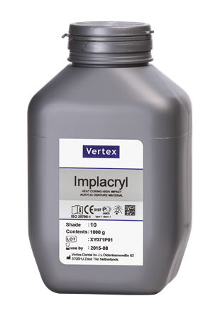 Vertex Implacryl kleur 10 1000gr