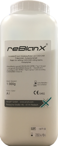[RB-B1-1000] reBlanX kunststof B1 1000 gram