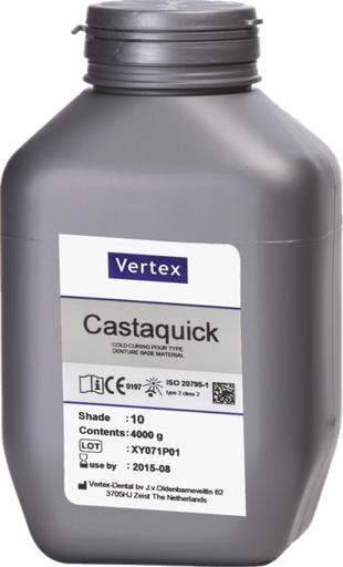 [VER-CA-Q-10-1000GR] Vertex Castaquick kleur 10 1000gr