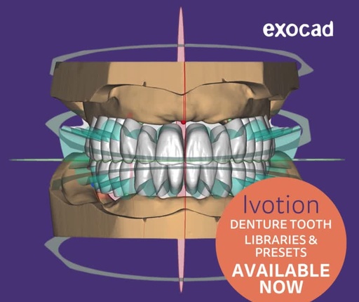 [SW-EC-23-PL] Exocad Full Denture Module Perpetual incl Ivotion 